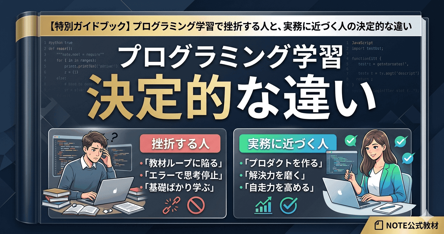 プログラミング学習で挫折する人の共通点
