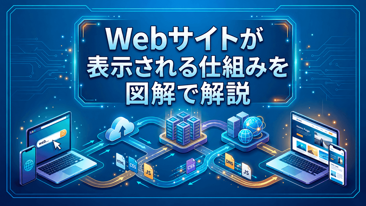 Webサイトが表示される仕組みを図解で解説