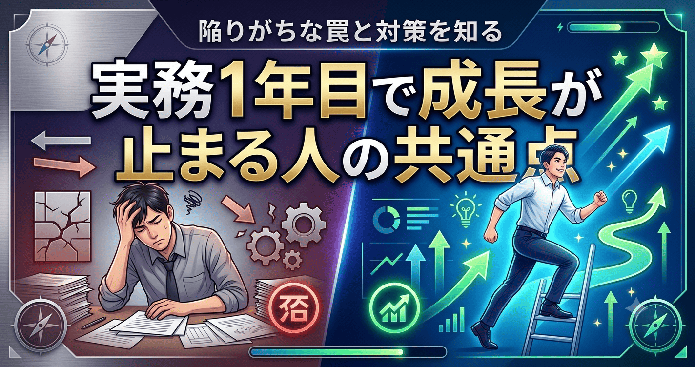 実務1年目で成長が止まる人の共通点