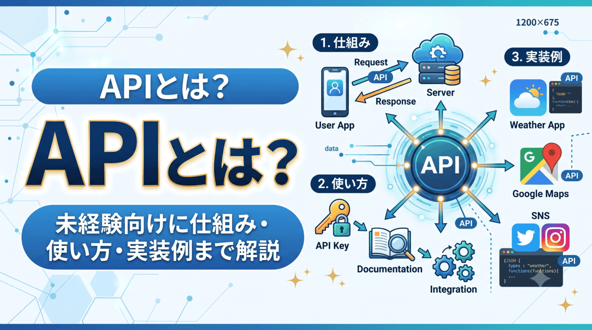 APIとは?未経験向けに仕組み・使い方・実装例まで解説
