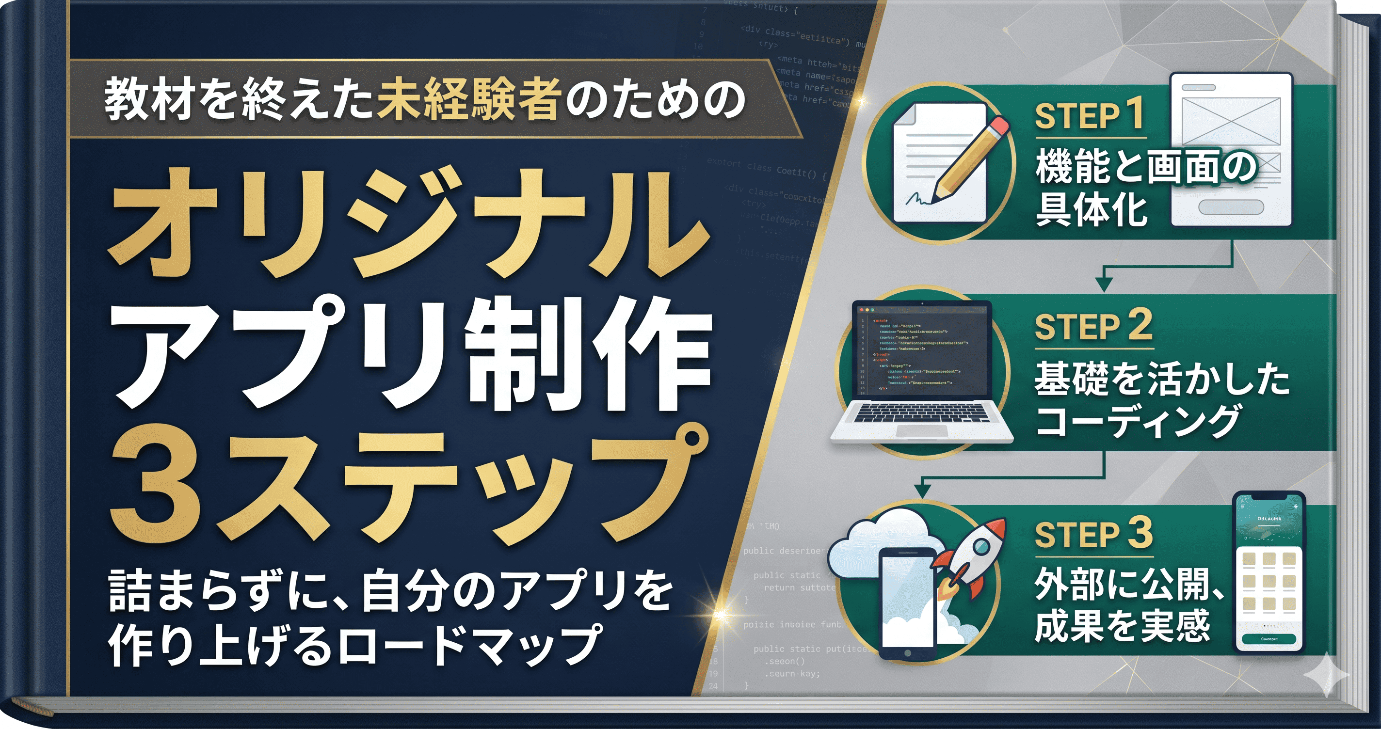 未経験がオリジナルアプリを作る3ステップ