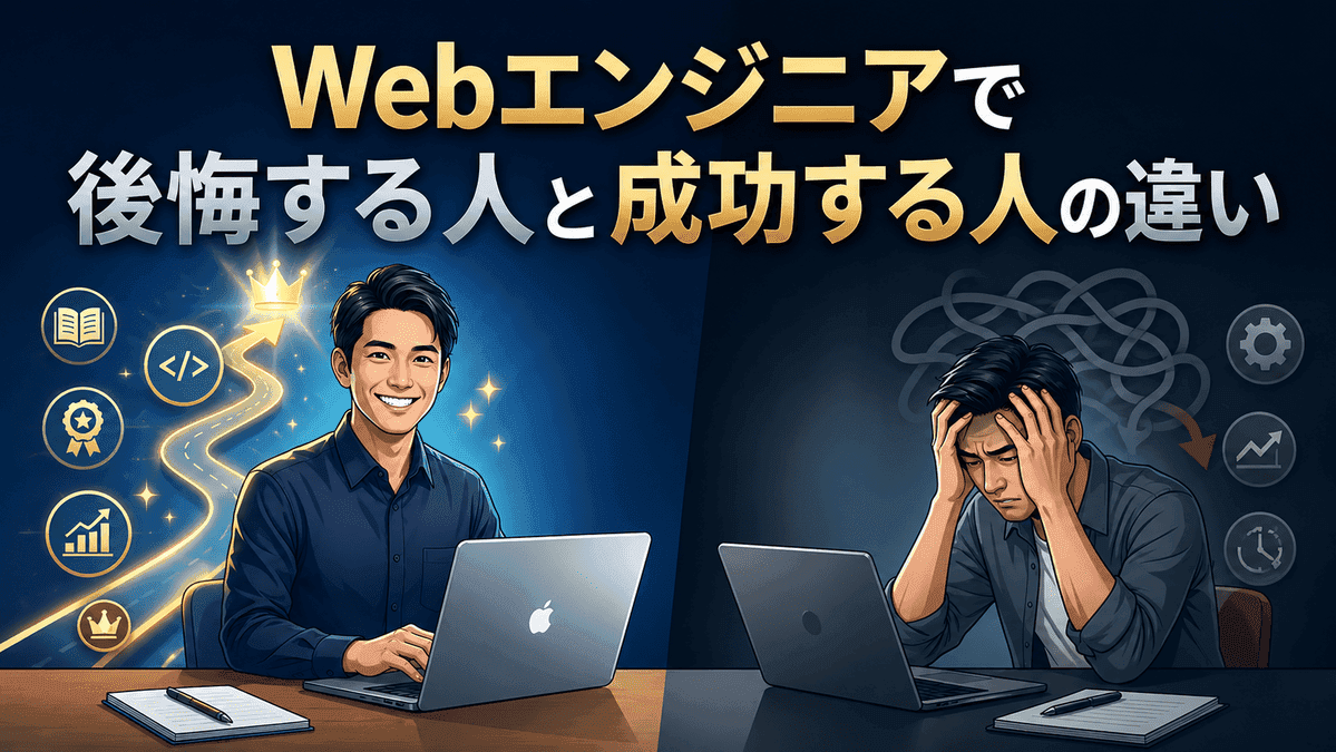 Webエンジニアで後悔する人と成功する人の違い
