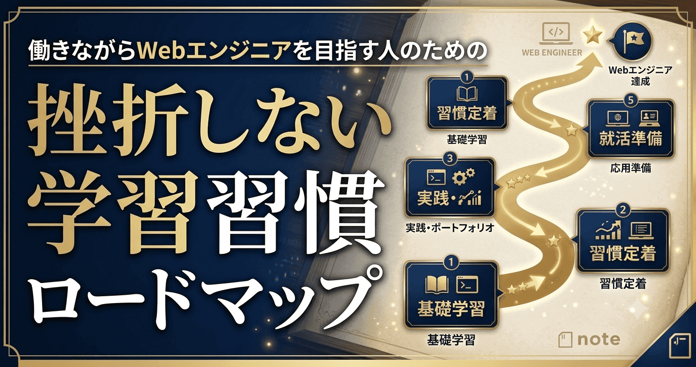 働きながら挫折しない学習習慣ロードマップ